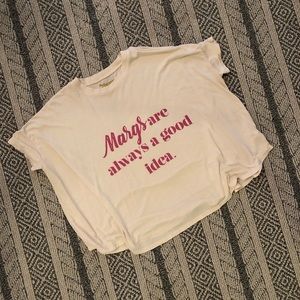 Margs are always a good idea crop tee (SMALL)